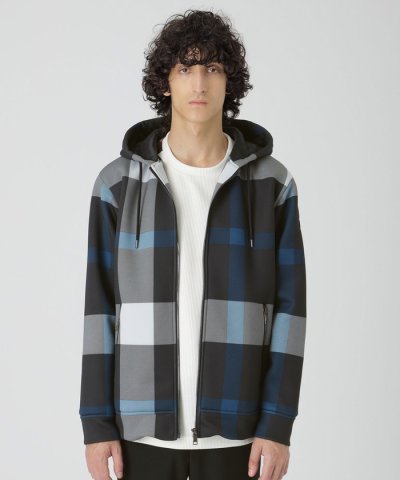 エアリークレストブリッジチェックパデッドパーカー