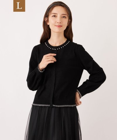 【L】シアーレイヤー カーディガン
