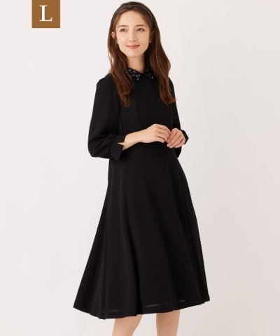 【L】【BLACK OF BLACKS】 ジョーゼットドレス