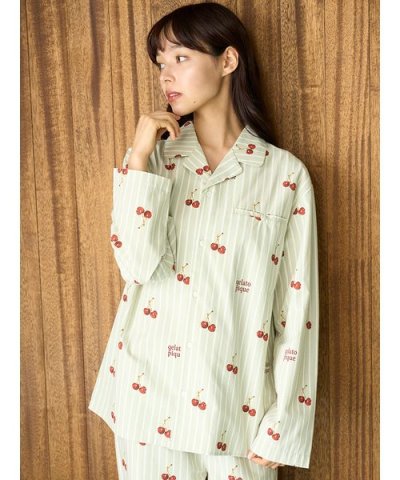 【UNISEX】チェリー柄シャツ
