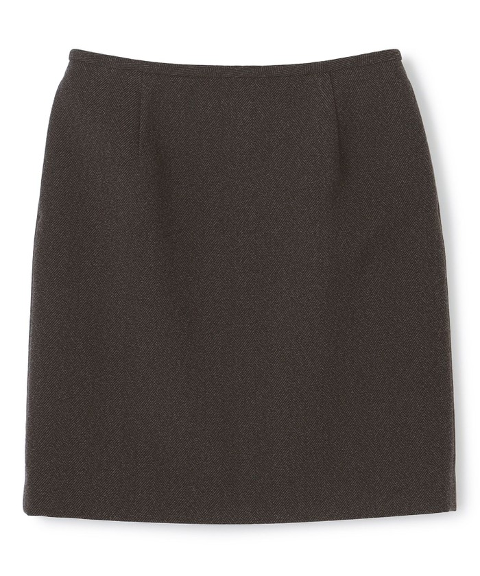 UNCRAVE 【洗濯機洗い可】ウォッシャブルヘリンボーン ミニスカート(uncrave WHI ヘリンボーンブラウン 1 UNCRAVE 【洗濯機洗い可】ウォッシャブルヘリンボーン ミニスカート(uncrave WHI ヘリンボーンブラウン 1