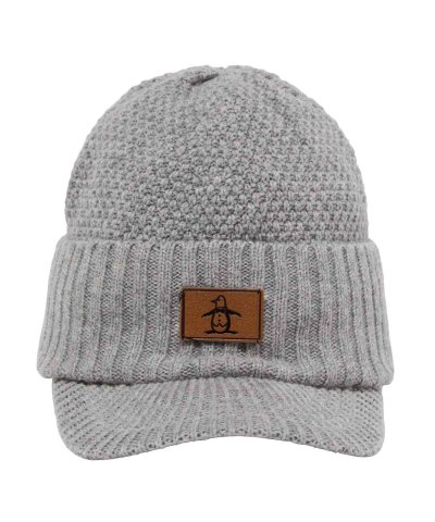 マンシングウェア Munsingwear ウール混つば付きニットキャップ