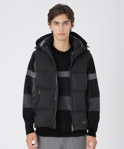 ファブリックコンビダウンベスト