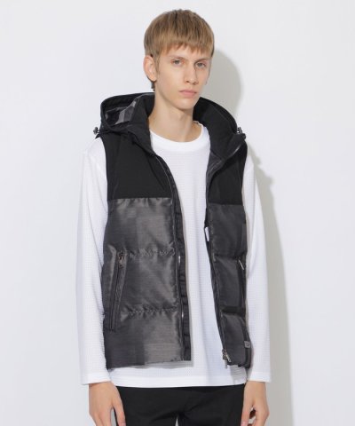 【WEB限定】シャドーチェックダウンベスト