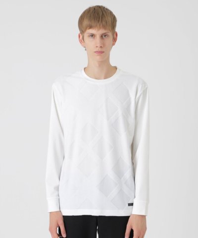 パイルジャカードシャドーチェックカットソー