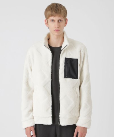 【BLACK lab.】シャドーチェックボアブルゾン