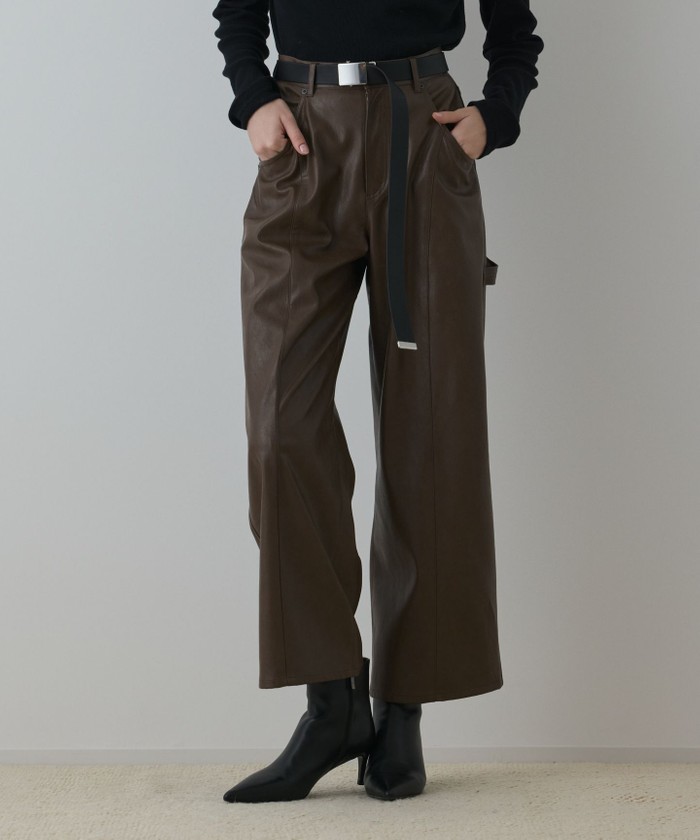 グレースコンチネンタル新作　ストレッチワイドパンツ ストレッチワイドパンツ / GRACE CONTINENTAL | GRACE CONTINENTAL