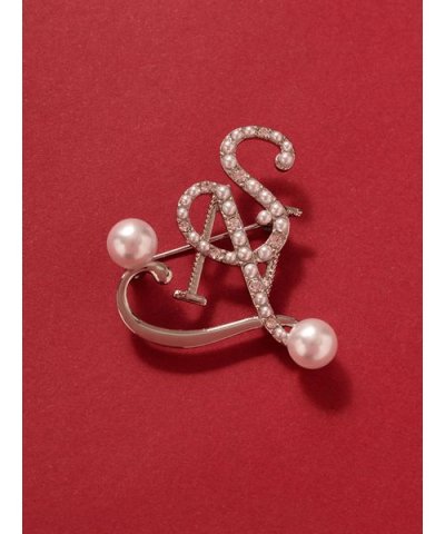 ロゴモチーフブローチ