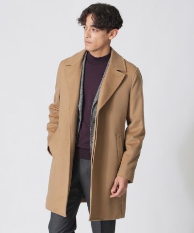 【HOUSTON】カシミヤ混ビーバーシングルアルスターコート