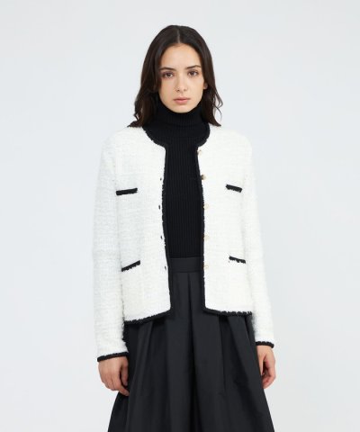 【EPOCA STORIA】ツイード調ニットジャケット《WEB＆EPOCA TH