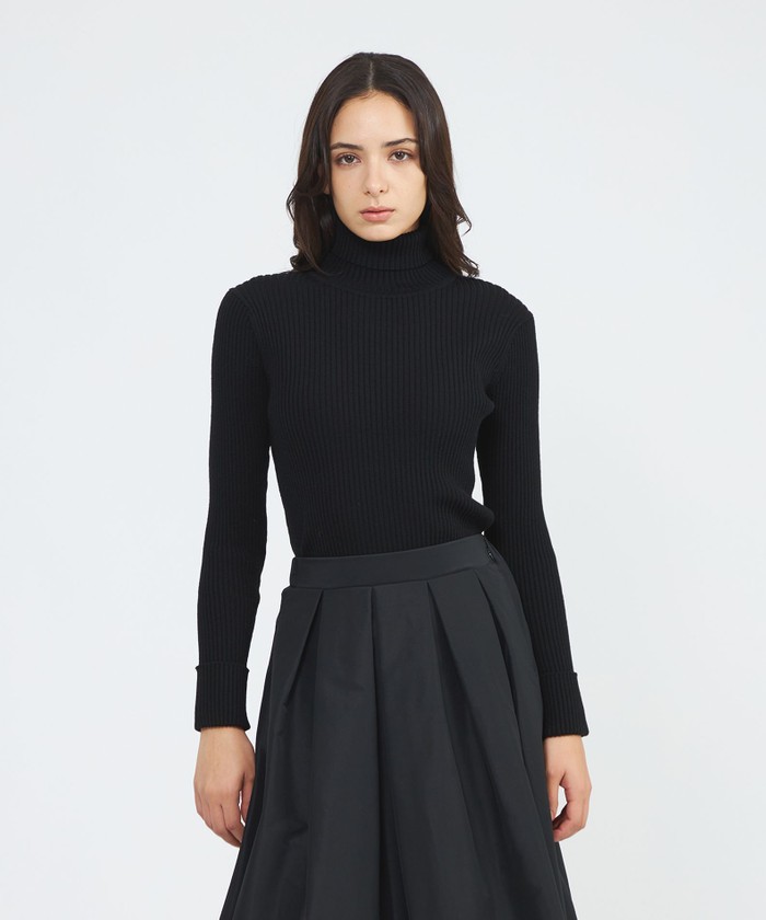 EPoca ★ブラック ★毛★長袖ニット EPOCA(エポカ) ジャケット サイズ40 M レディース - 黒 長袖/ニット