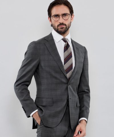 【NEW BRIDGE】【LoroPiana Fabric】チェックスーツ