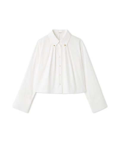 メタルボタンダウンシャツ