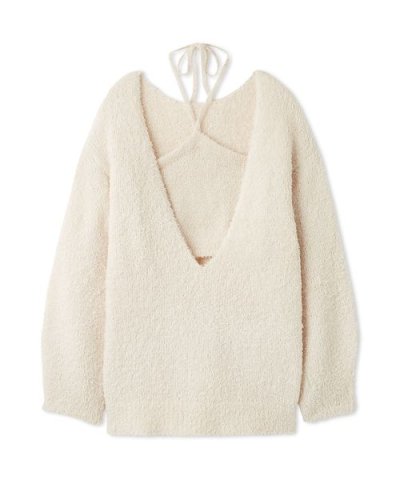 カーリーモヘアビスチェセットチュニック