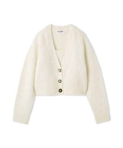 [L.B CANDY STOCK]アンサンブルビジューニット