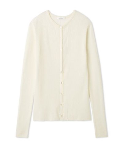 ベロアリブニットカーディガン