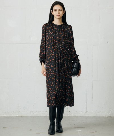 マルチポルカドットプリント ワンピース