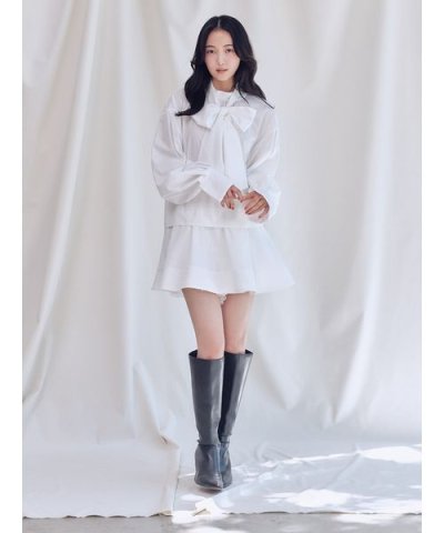 Sustainableバリエボリュームチュニックブラウス