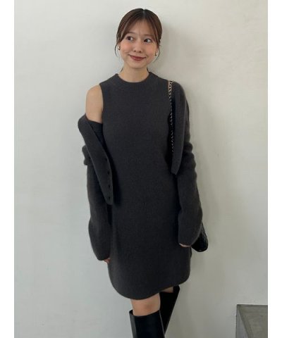 ラクーン畦ショートカーディガン