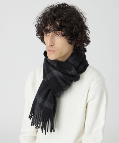 クレストブリッジチェックカシミヤマフラー