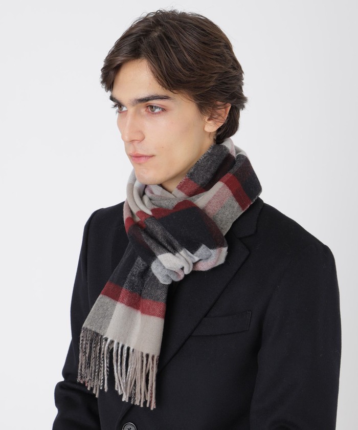 クレストブリッジチェックリバーシブルマフラー(508596454)｜HANKYU