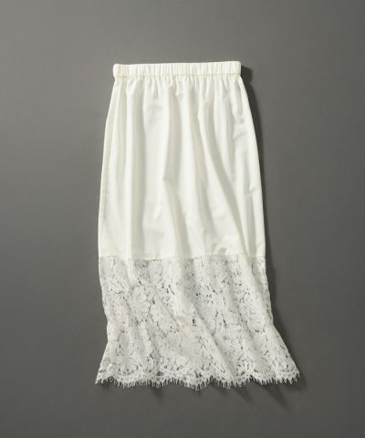 【LEE10月号掲載/洗える】レースコンビ ペチコート スカート