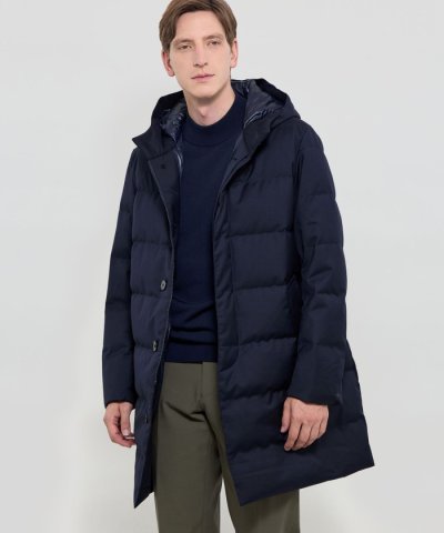 【WEB・一部店舗限定】【DUNFORD HOOD】サキソニーツイルフーデッドア