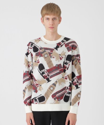 【一部店舗限定】ブリティッシュモチーフジャカードニット