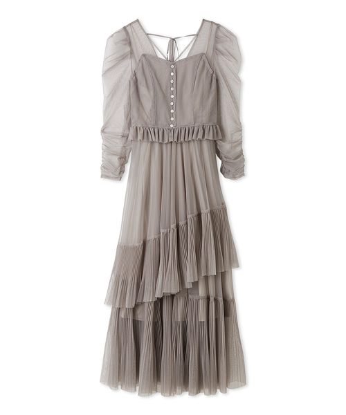 ギャザードレープレースドレス(508453997)｜阪急百貨店公式通販サイト