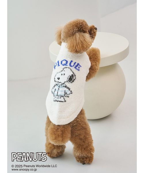 GELATOPIQUECAT & DOG 【PEANUTS】【CAT & DOG】オリジナルアート ジャガードプルオーバー OWHT S