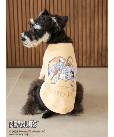 【PEANUTS】【CAT&DOG】オリジナルアート 裏毛プルオーバー