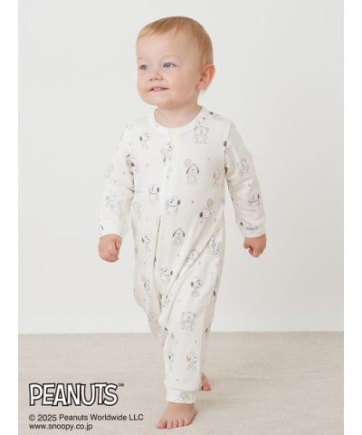 【PEANUTS PUPPIES】【BABY】総柄ロンパース