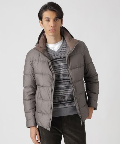 ナイロンタフタショートダウンジャケット