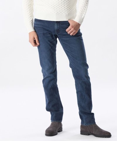 カモフラ裏起毛デニムパンツ