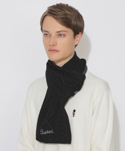 【WEB限定】チェックニットマフラー