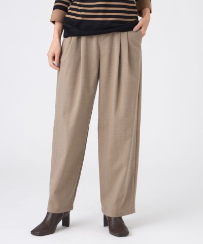 【カタログ掲載】【マシンウォッシャブル】ラメストライプタックバレルパンツ