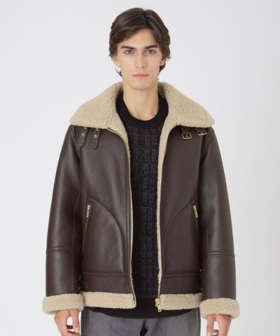 ECOPELシアリングアビエイタージャケット