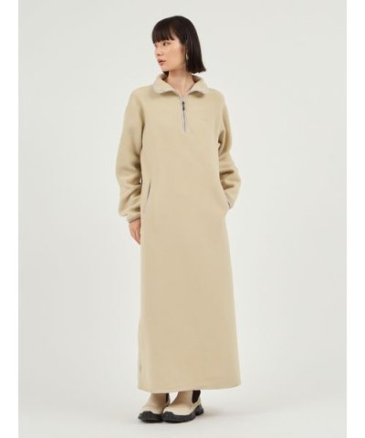 【セットアイテム】eco ストール付きフリースワンピース