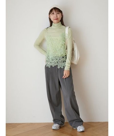 【セットアップ対応】ワイドレッグタックパンツ