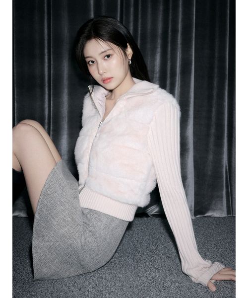 ファーニットブルゾン【カンヘウォン着用】(508606767)｜阪急百貨店