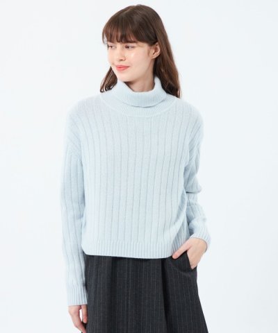 ウールカシミヤハイネックニット