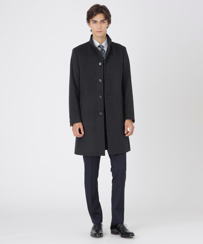 カルゼビーバースタンドカラーコート(508576626)｜HANKYU MEN'S / 阪急