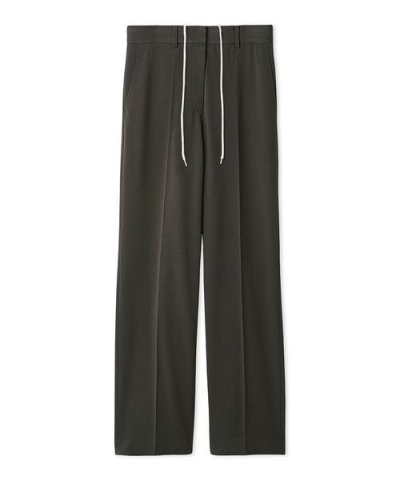 ウエストシューレース付きテーパードパンツ