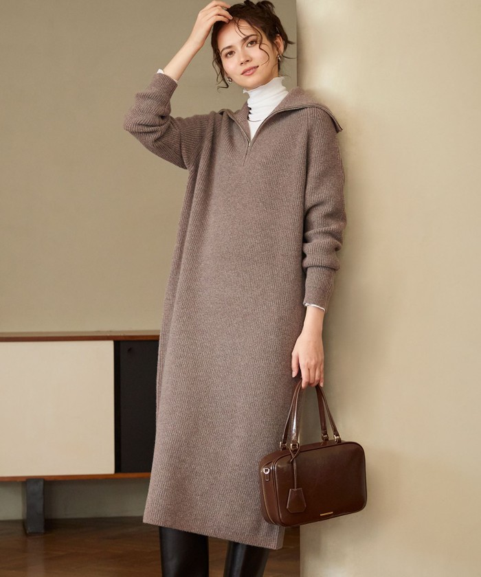 SLOW/一部店舗限定】ソフトウール ニット ワンピース(508608883)｜阪急