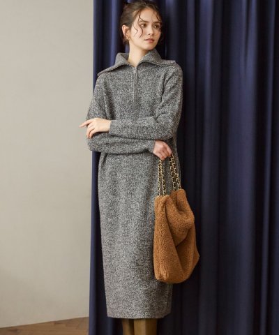 【SLOW/一部店舗限定】ソフトウール ニット ワンピース