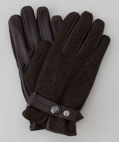 【スマホ対応】DRAGO/ドラゴ ウールシープレザーコンビ グローブ_無地