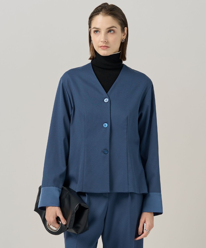 新品タグ付 iCB 洗える2025SS定番Fied Tブラウス ネイビー M 新品タグ付 iCB 洗える2025SS定番Fied Tブラウス ネイビー M その他