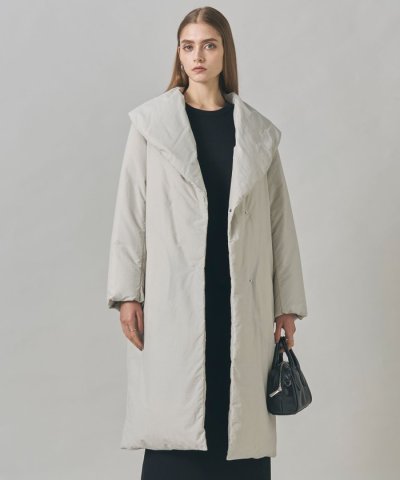 【撥水加工】ADS ダウン ショールカラーロングコート