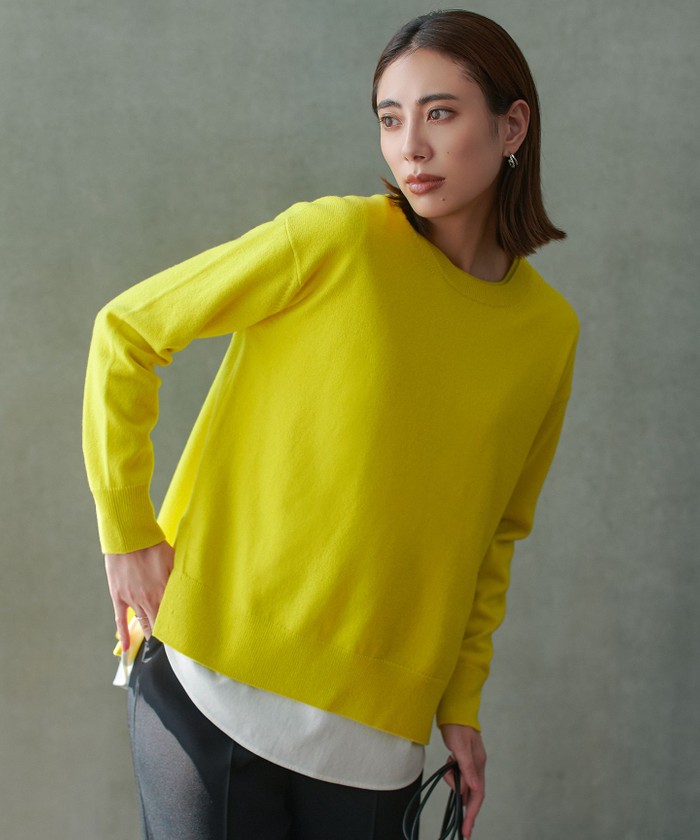 NEIGHBORHOOD カシミヤクルーニット NEIGHBORHOOD カシミヤクルーニット カシミヤ ケーブルクルーネック