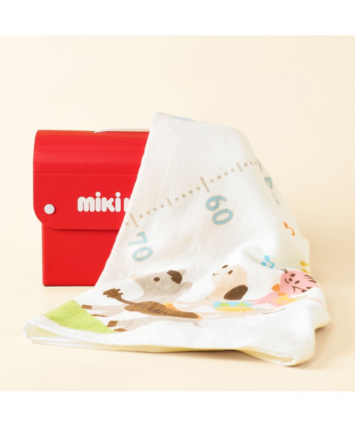 mikihouse 身長計ガーゼバスタオル ギフトセット【BOX付き】 ホワイト -- mikihouse 身長計ガーゼバスタオル ギフトセット【BOX付き】 ホワイト --